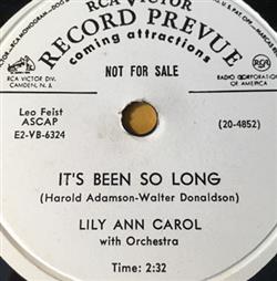 Download Lily Ann Carol - Its Been So Long I Dont Know Any Better