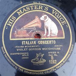 Download Violet Gordon Woodhouse - Italian Concerto a Polonaise b March c Musette