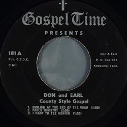 Download Don And Earl - County Style Gospel