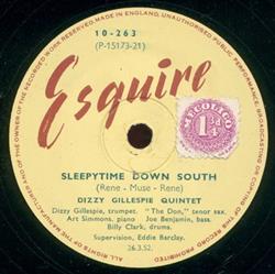 Download Dizzy Gillespie Quintet - Sleepytime Down South One More Blues
