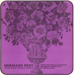 Download Hermann Prey With The Berlin Symphony Orchestra Conducted By Horst Stein - Arias From German Operas