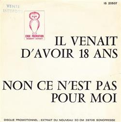 Download Dalida - Il Venait DAvoir 18 Ans Non Ce NEst Pas Pour Moi