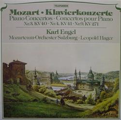 Download Mozart, Karl Engel, MozarteumOrchester Salzburg, Leopold Hager - Klavierkonzerte Piano Concertos Concertos Pour Piano Nr 3 KV 40 Nr 4 KV 41 Nr 9 KV 271