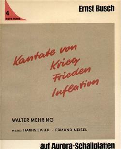 Download Ernst Busch - Kantate Von Krieg Frieden Inflation