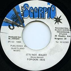 Download Fondon Irie - Its Not Right