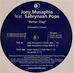 Download Joey Musaphia Feat Sabrynaah Pope - Better Way