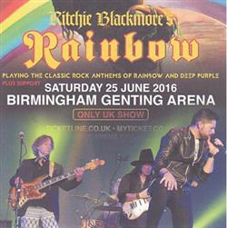 Download Ritchie Blackmore's Rainbow - Only Uk Show Birmingham June 25 2016